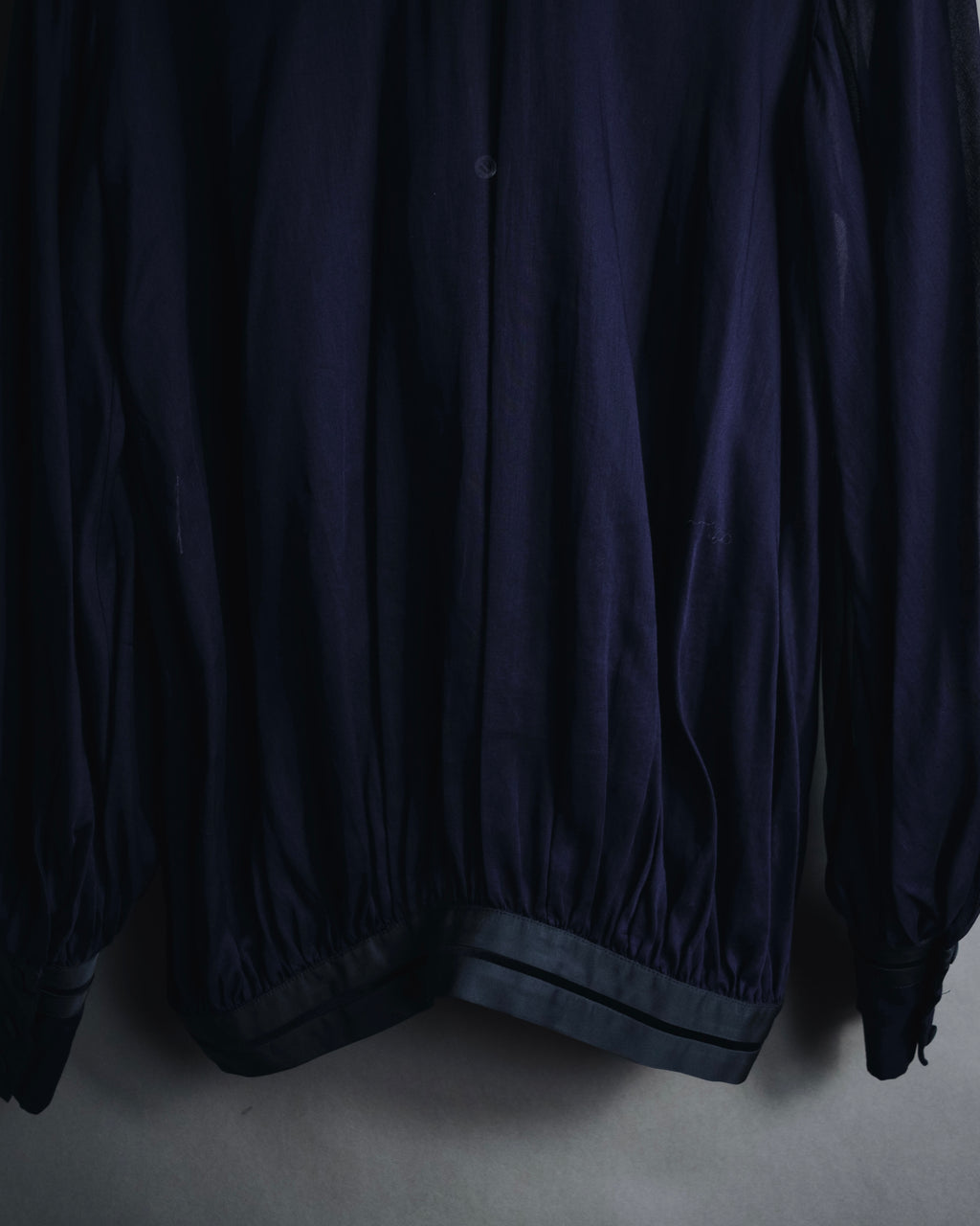 "GUCCI" 90’s-00’s military romantic ruffle blouse