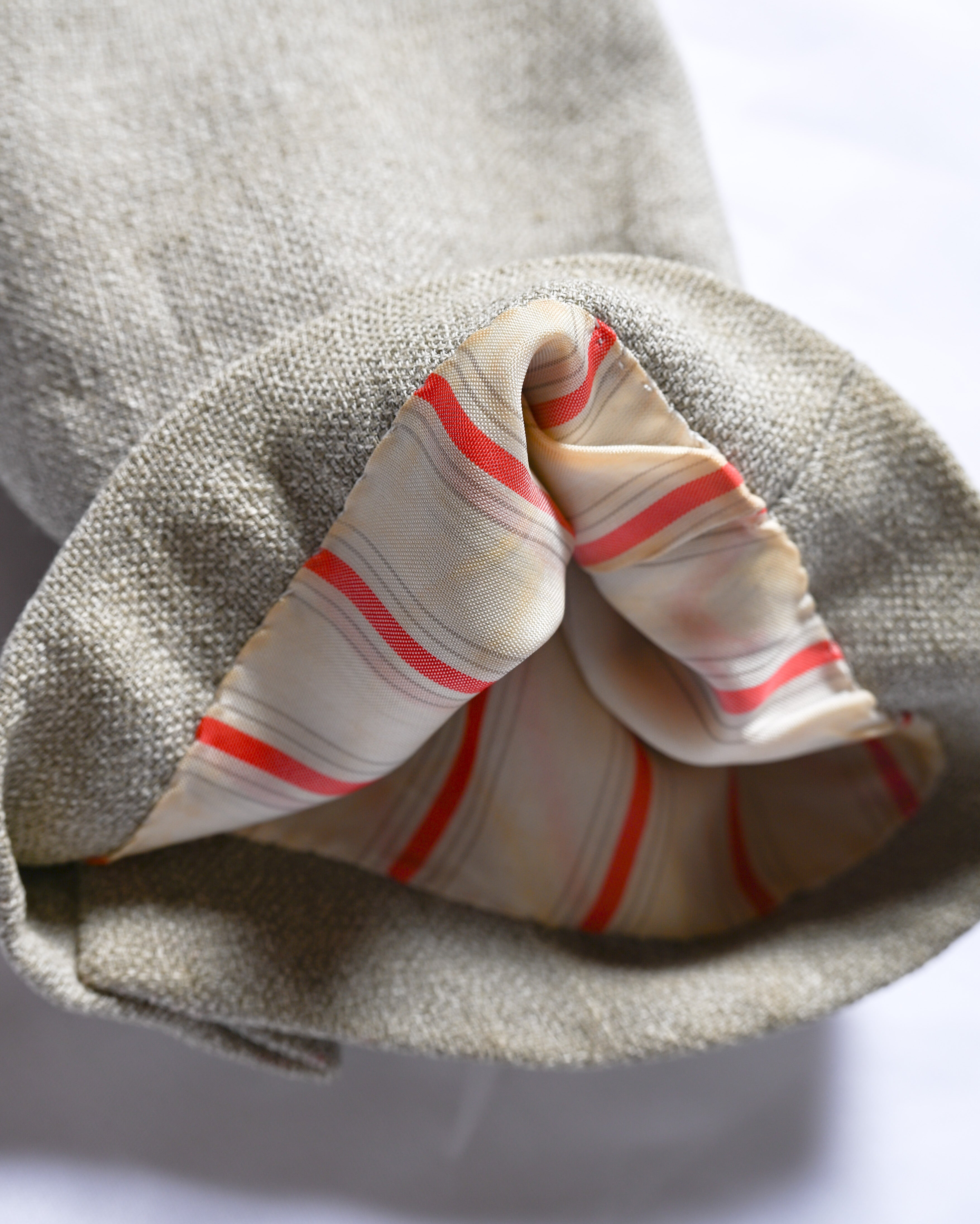 HERMES/ Pure Linen Oversized Single Breasted Tailored Jacket Beige