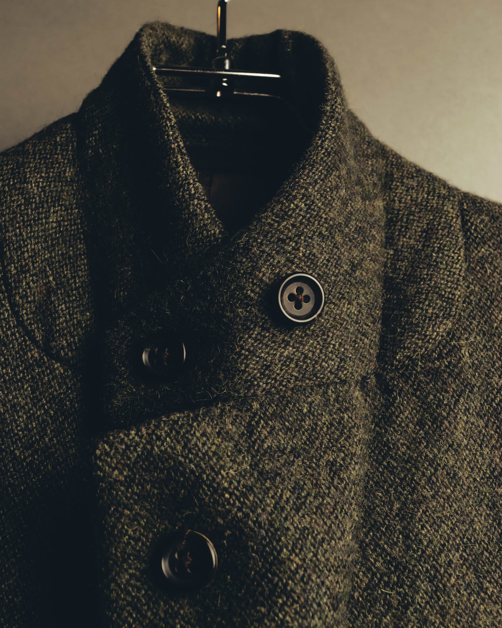 "BURBERRY LONDON" 00's-10's Classic wool tweed coat