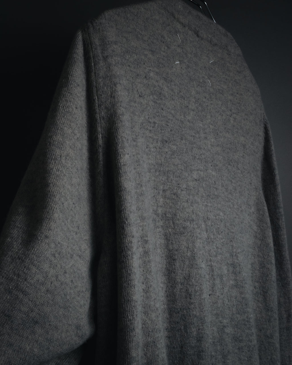 "Maison Margiela" 17AW belted gown knit coat