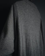 "Maison Margiela" 17AW belted gown knit coat