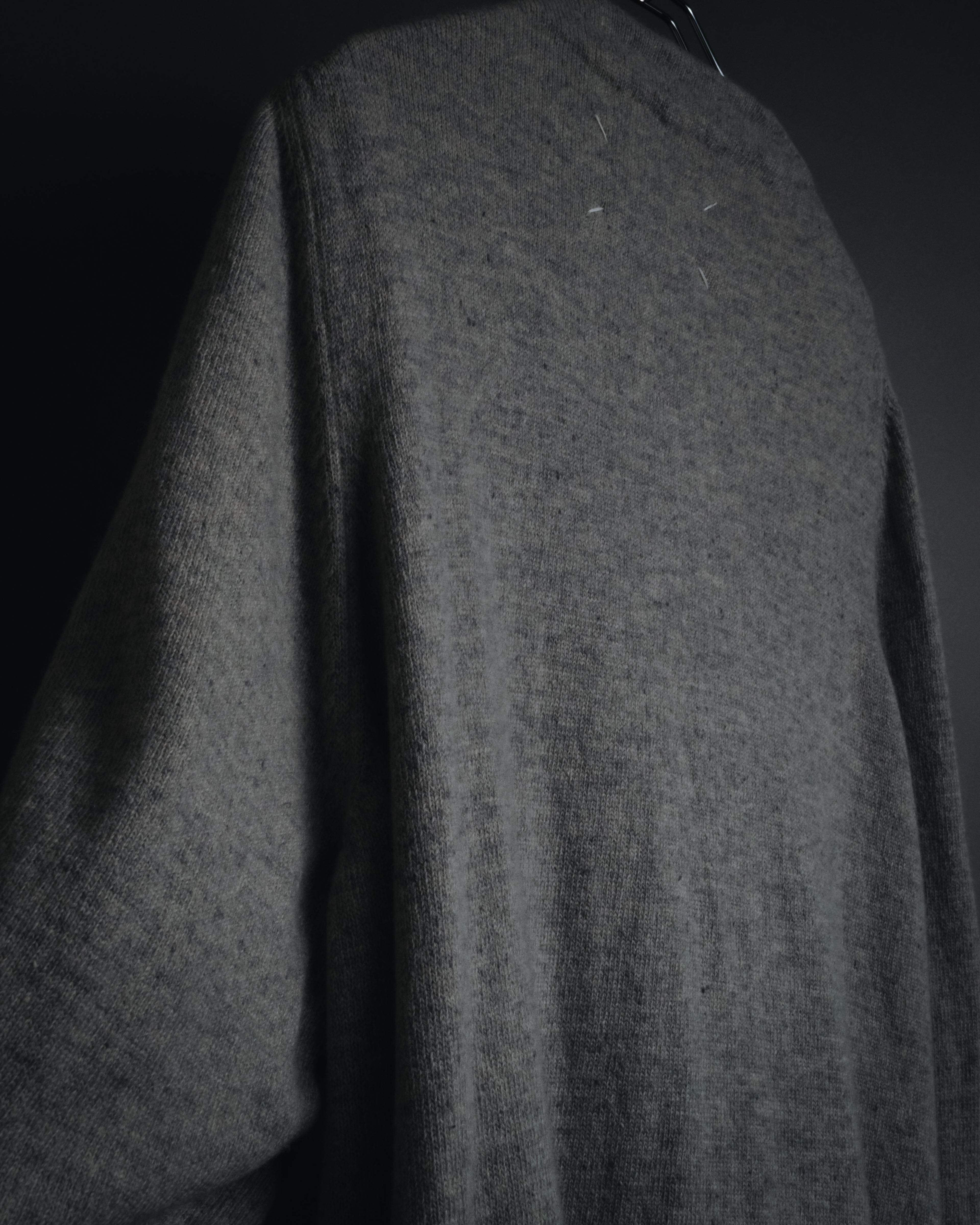 "Maison Margiela" 17AW belted gown knit coat