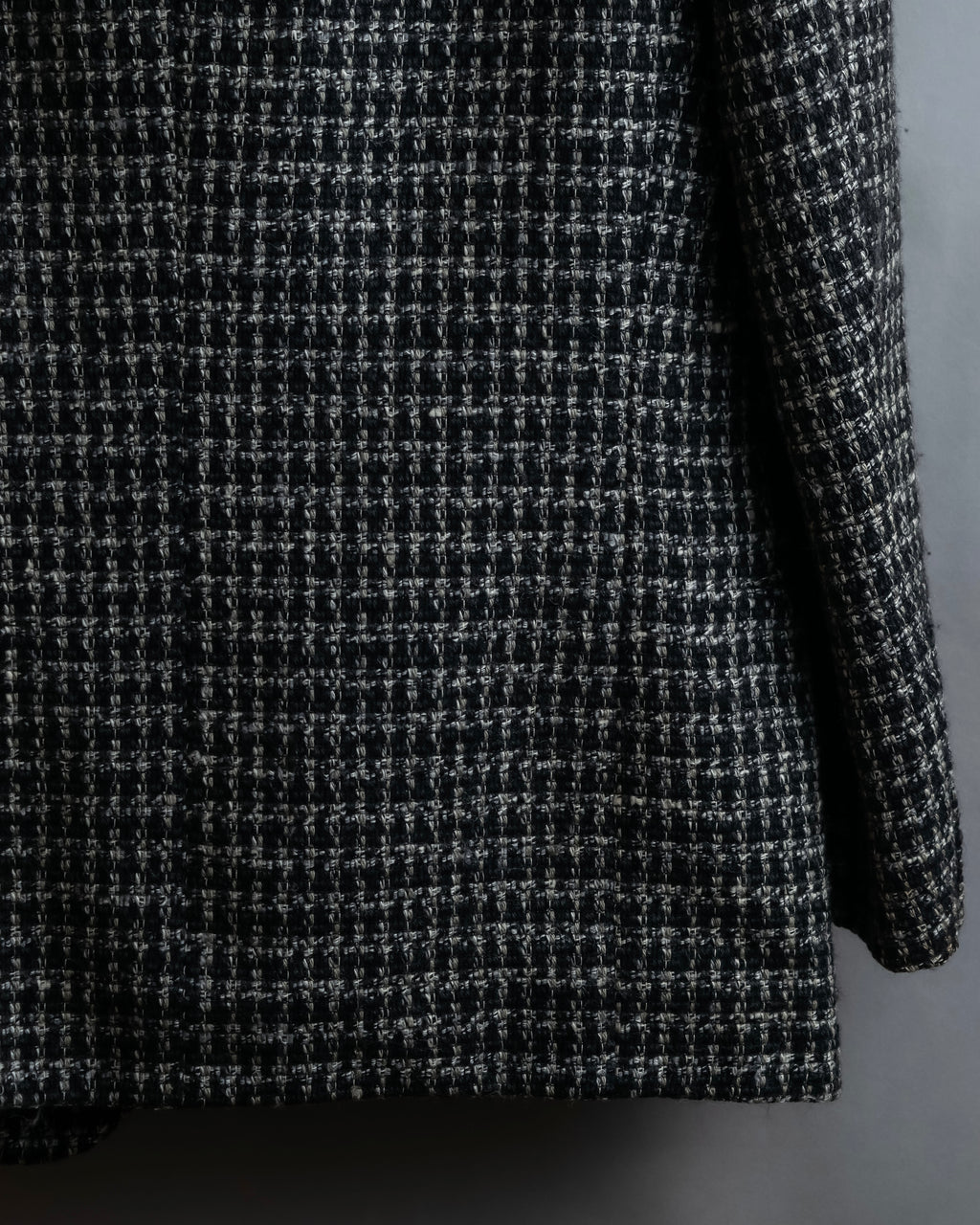 "GIORGIO ARMANI" Twill houndstooth pattern tailored jacket