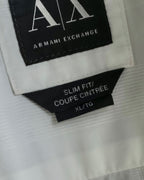 "ARMANI EXCHANGE" Different weave patterns cotton shirt