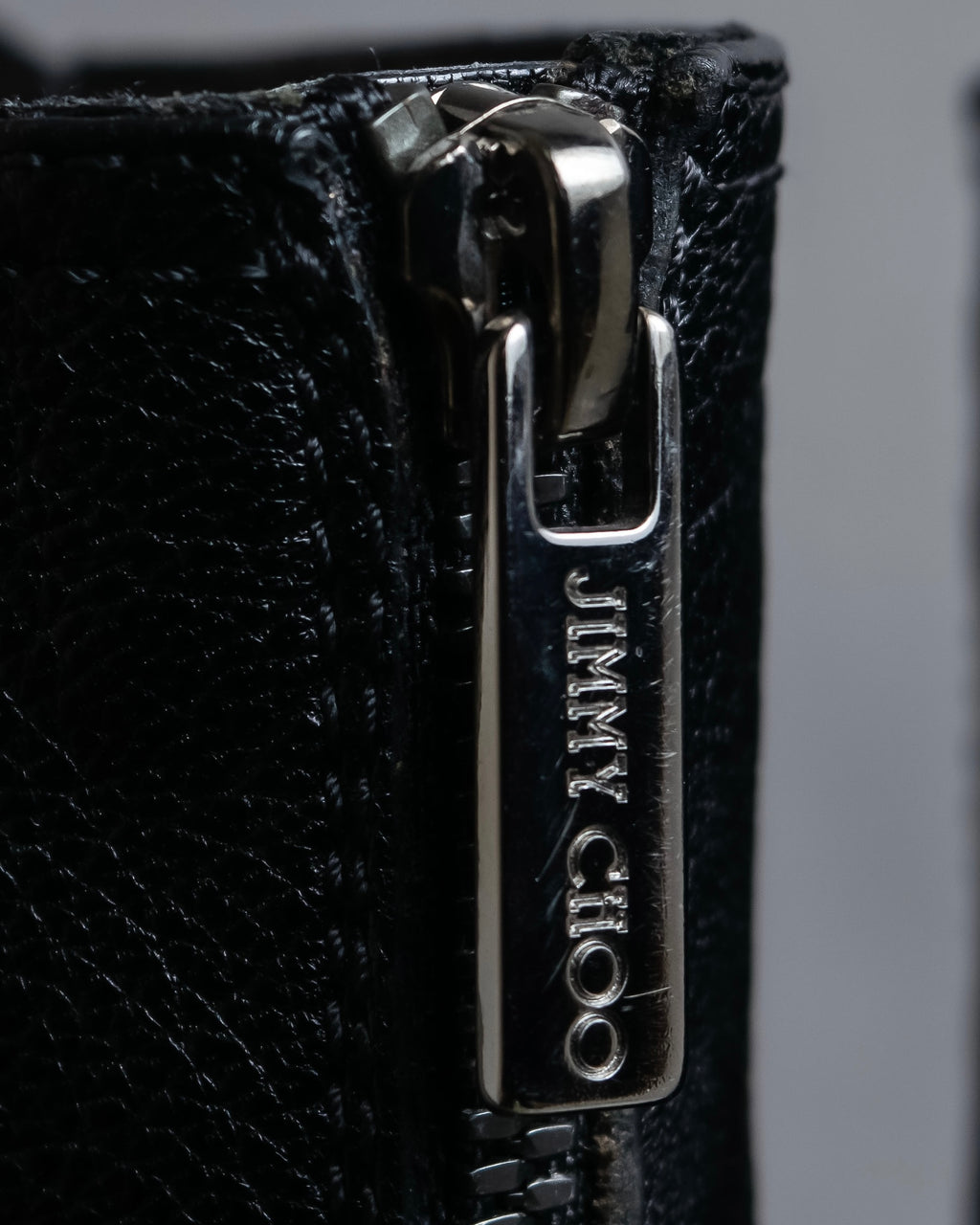 "Jimmy Choo" Bejeweled leather long boots