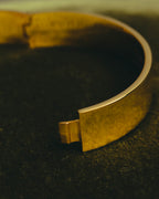 "Chloé" 2010's Gold tone pearl hinged cuff bracelet