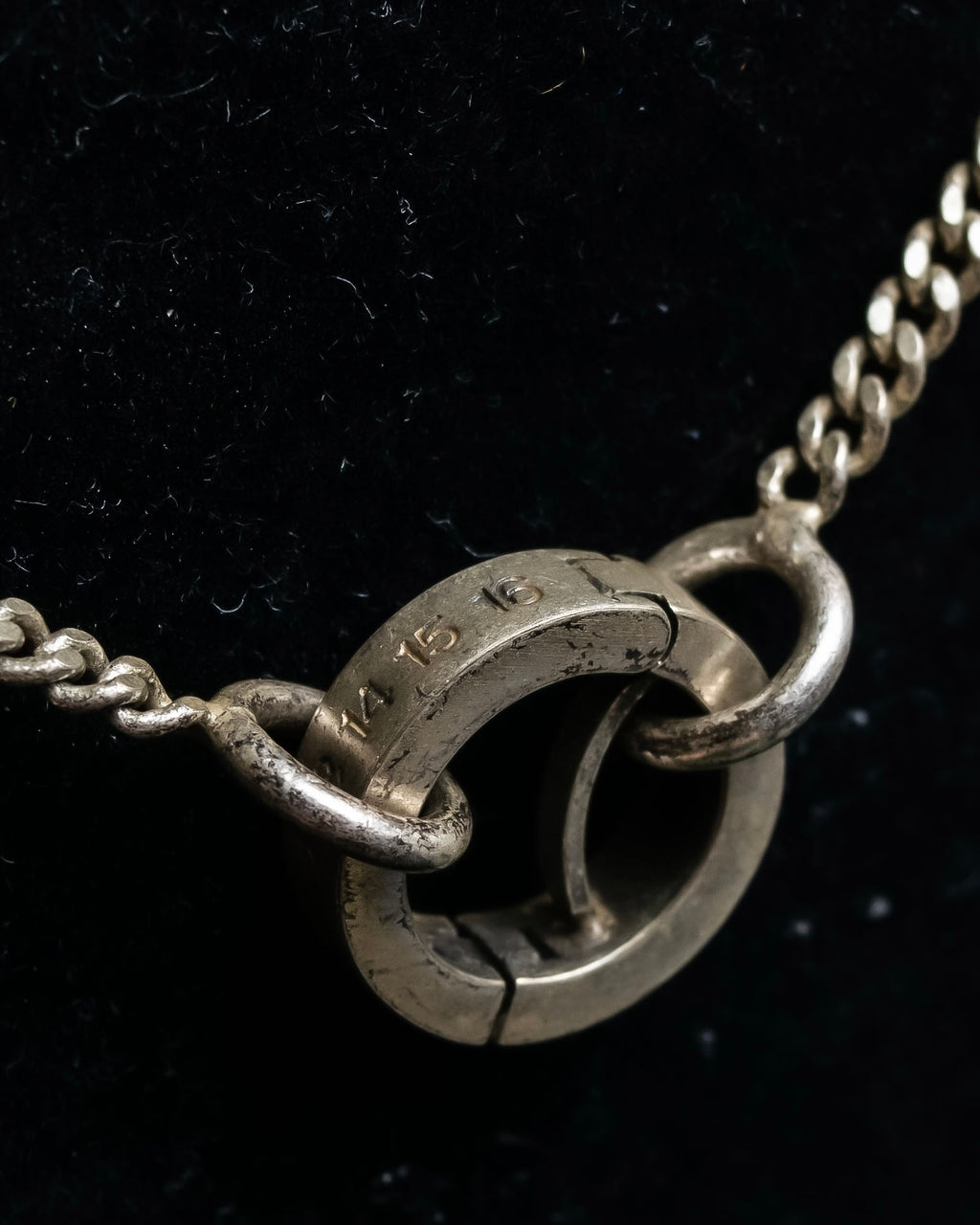 "MAISON MARGIELA" Geometric symbol motif adjustable length necklace