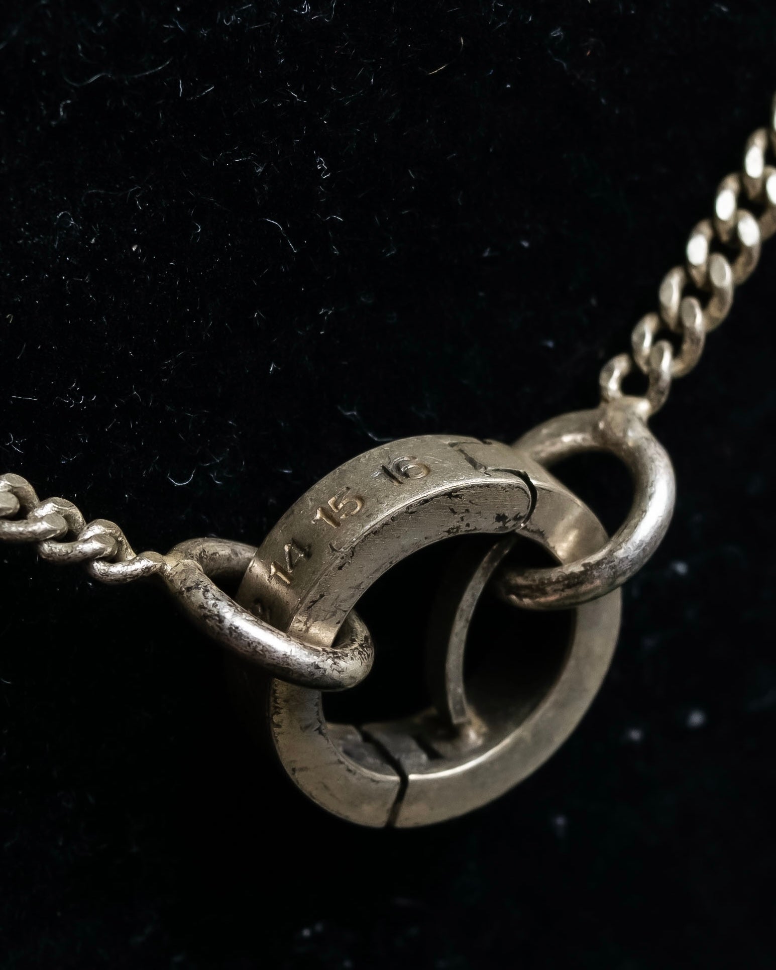 "MAISON MARGIELA" Geometric symbol motif adjustable length necklace