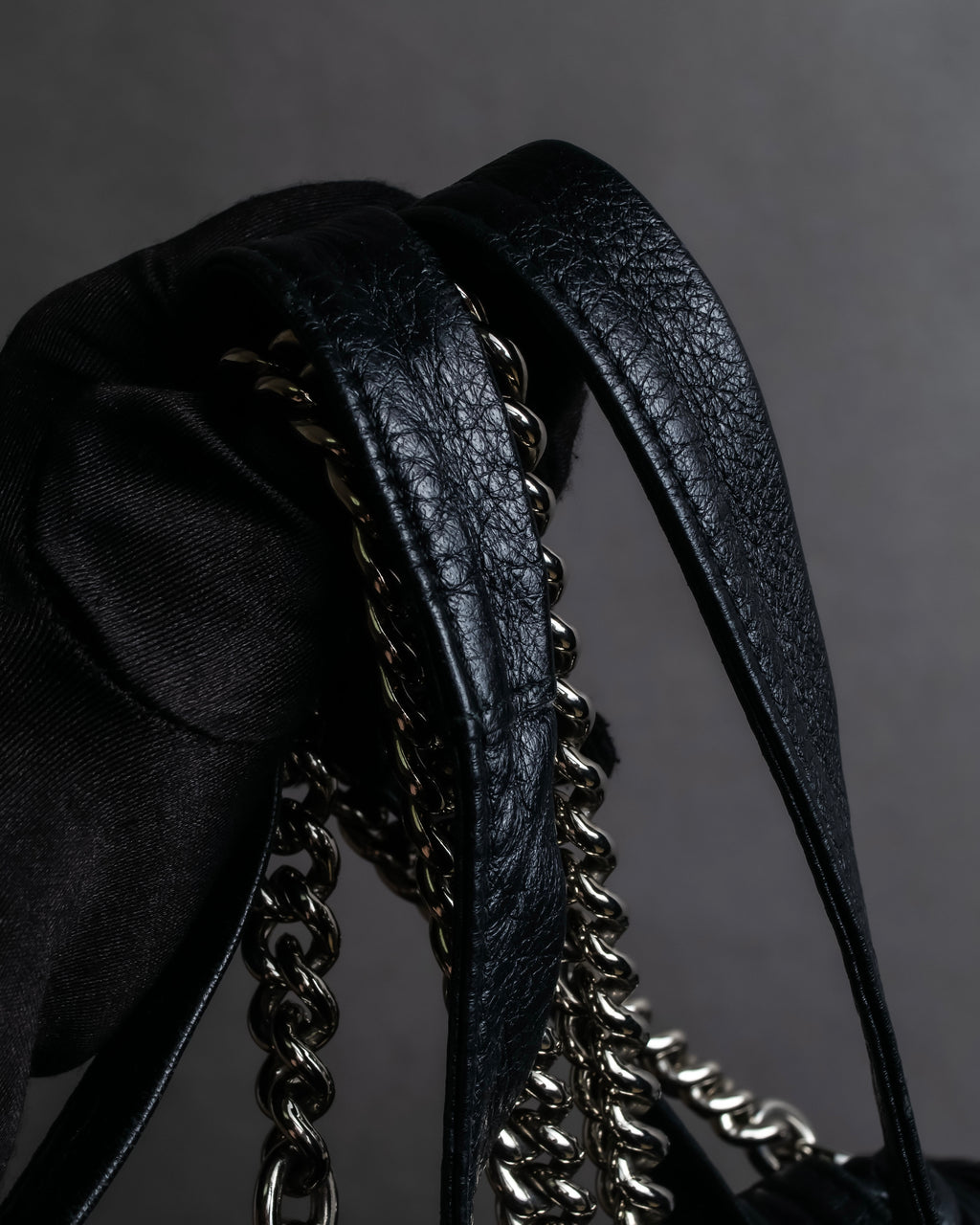 "GUCCI" Bamboo design combination chain shoulder leather bag