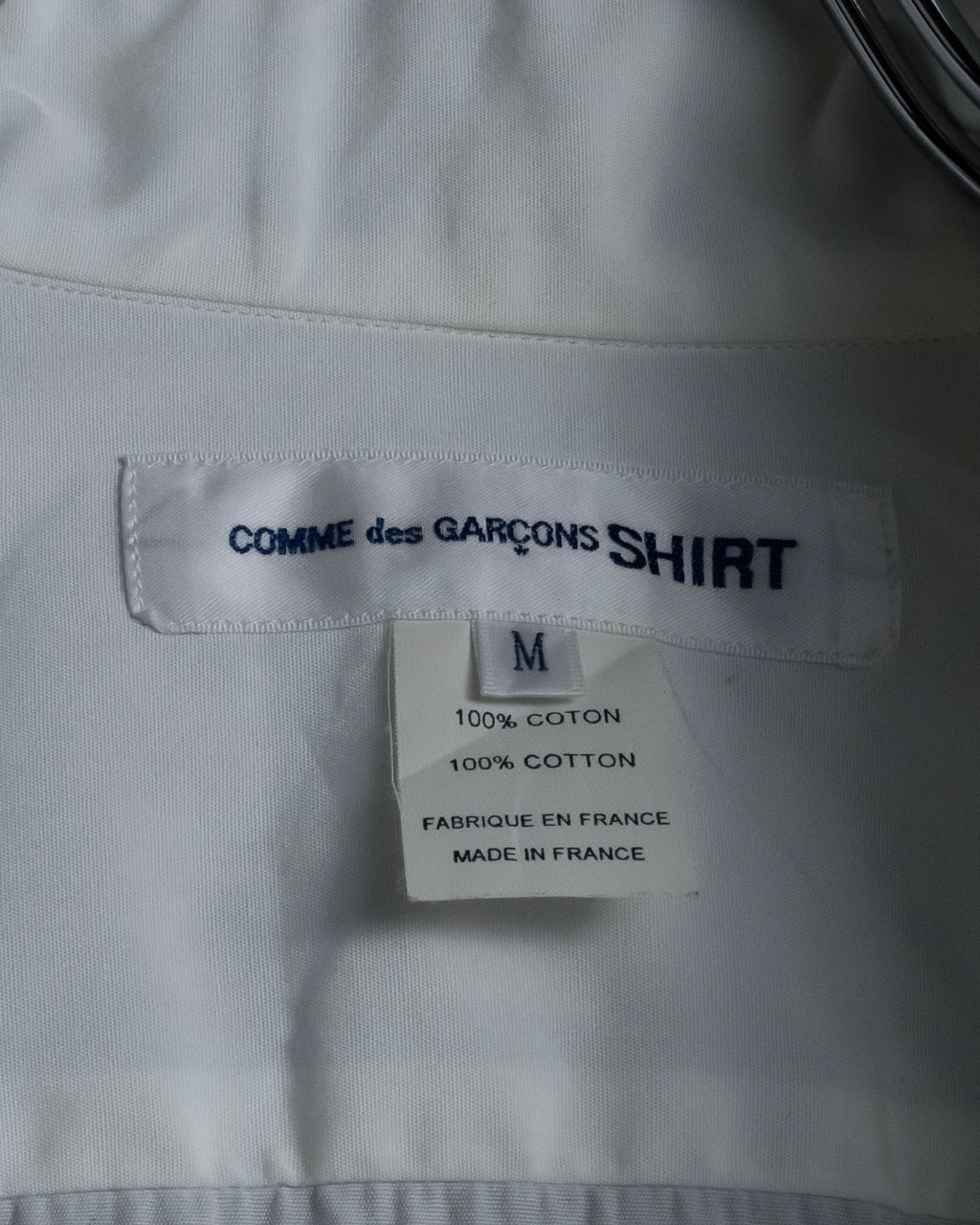 "COMME des GARCONS SHIRT" 01AW French cotton bowtie shirt