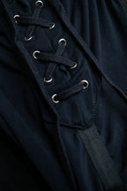 "JEAN PAUL GAULTIER MAILLE FEMME" Sheer shirring design design half pants