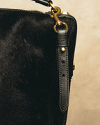 "Salvatore Ferragamo" 90's-00's Textured calf hair shoulder bag