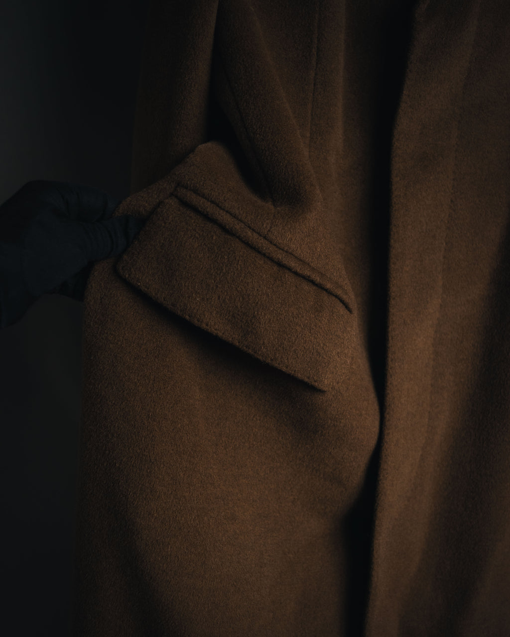 –SPECIAL– "LOEWE" 90’s cashgora blend tailored overcoat