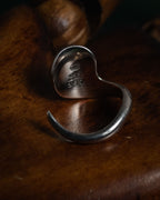 “Georg Jensen” 70’s-90’s Organic spiral silver ring