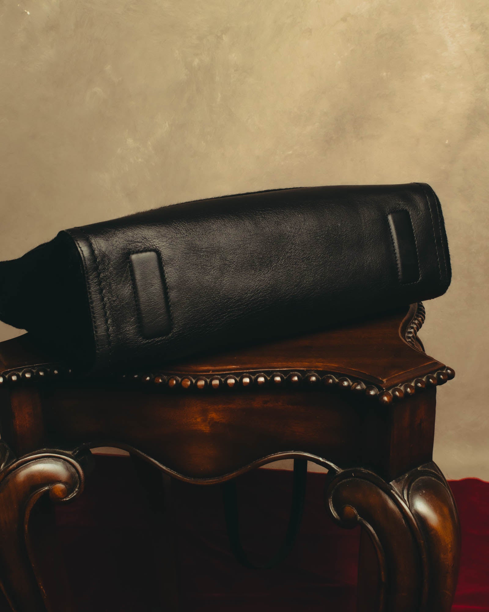 "Salvatore Ferragamo" 90's-00's Textured calf hair shoulder bag