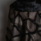 "GIVENCHY" Fur & leather used reversible short shawl collar jacket