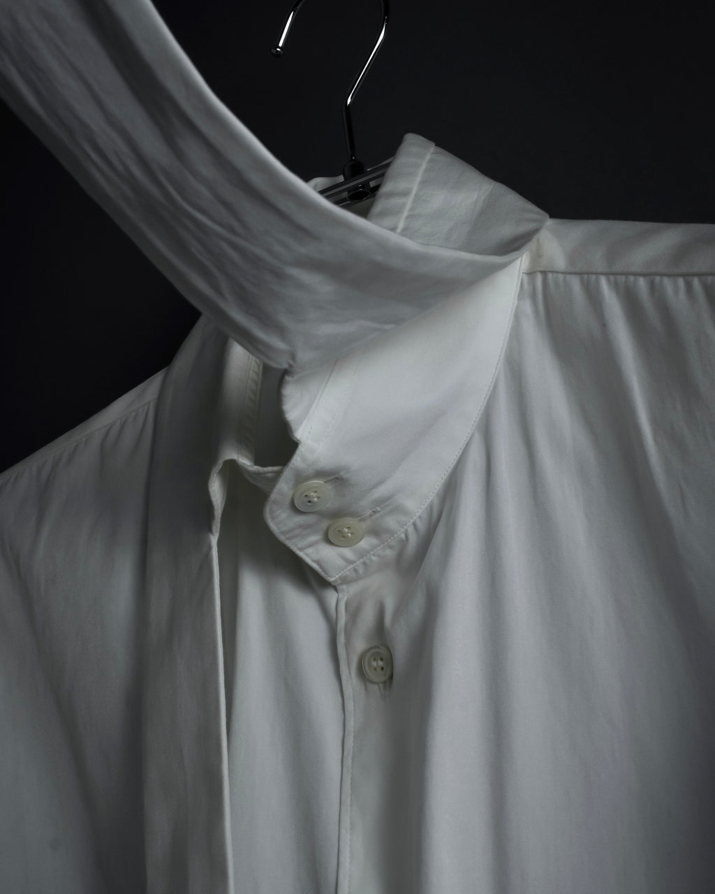 "COMME des GARCONS SHIRT" 01AW French cotton bowtie shirt