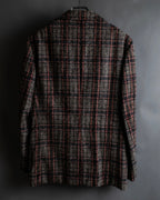 "Ernesto" Multicolor checked tailored jacket