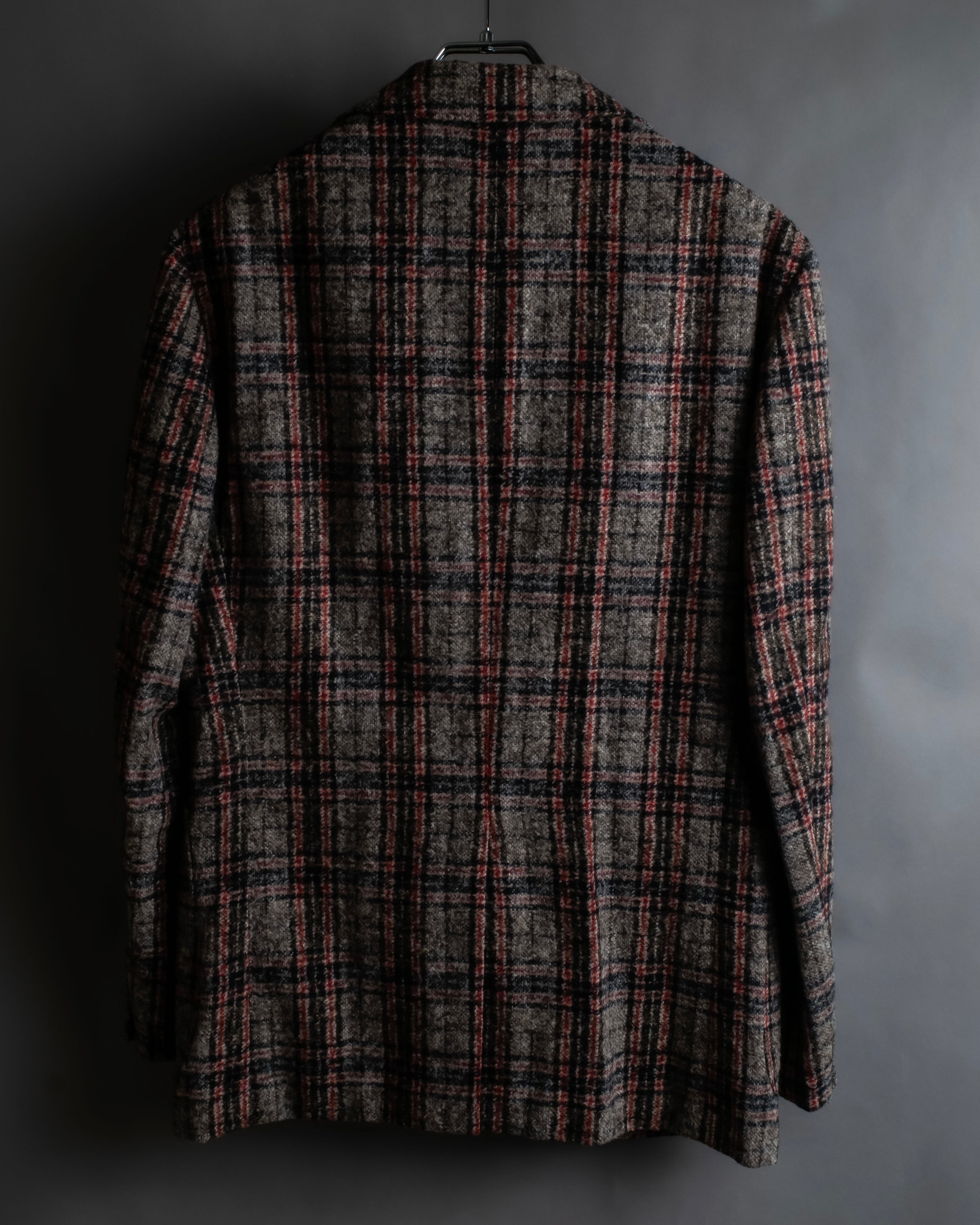 "Ernesto" Multicolor checked tailored jacket