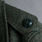 Vintage deep green colour military long coat