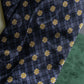 "Vintage check＆floral pattern silk neck tie"