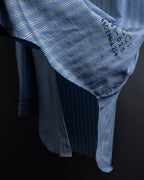 "GUCCI" Michele period brand code embroidered striped shirt