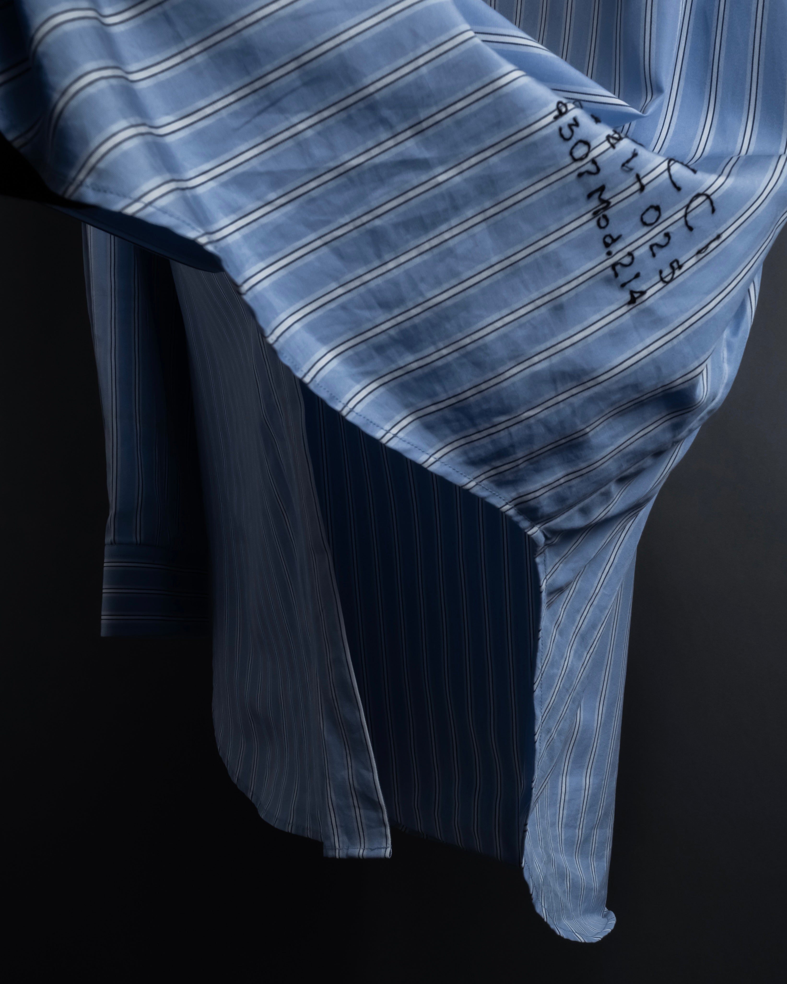 "GUCCI" Michele period brand code embroidered striped shirt