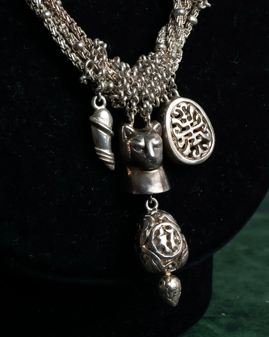 "Folli Follie" Symbolic charm design chain necklace