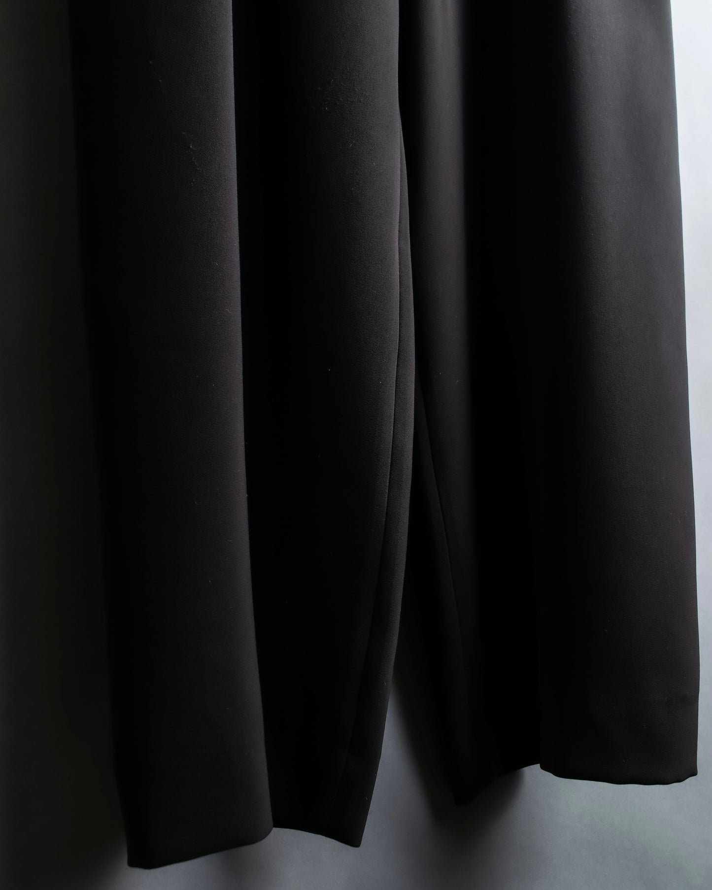 "GIORGIO ARMANI" Soft texture  brown wide slacks