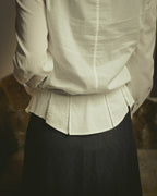 -SPECIAL- “YVES SAINT LAURENT” 70’s-90’s Ruffled high-neck blouse