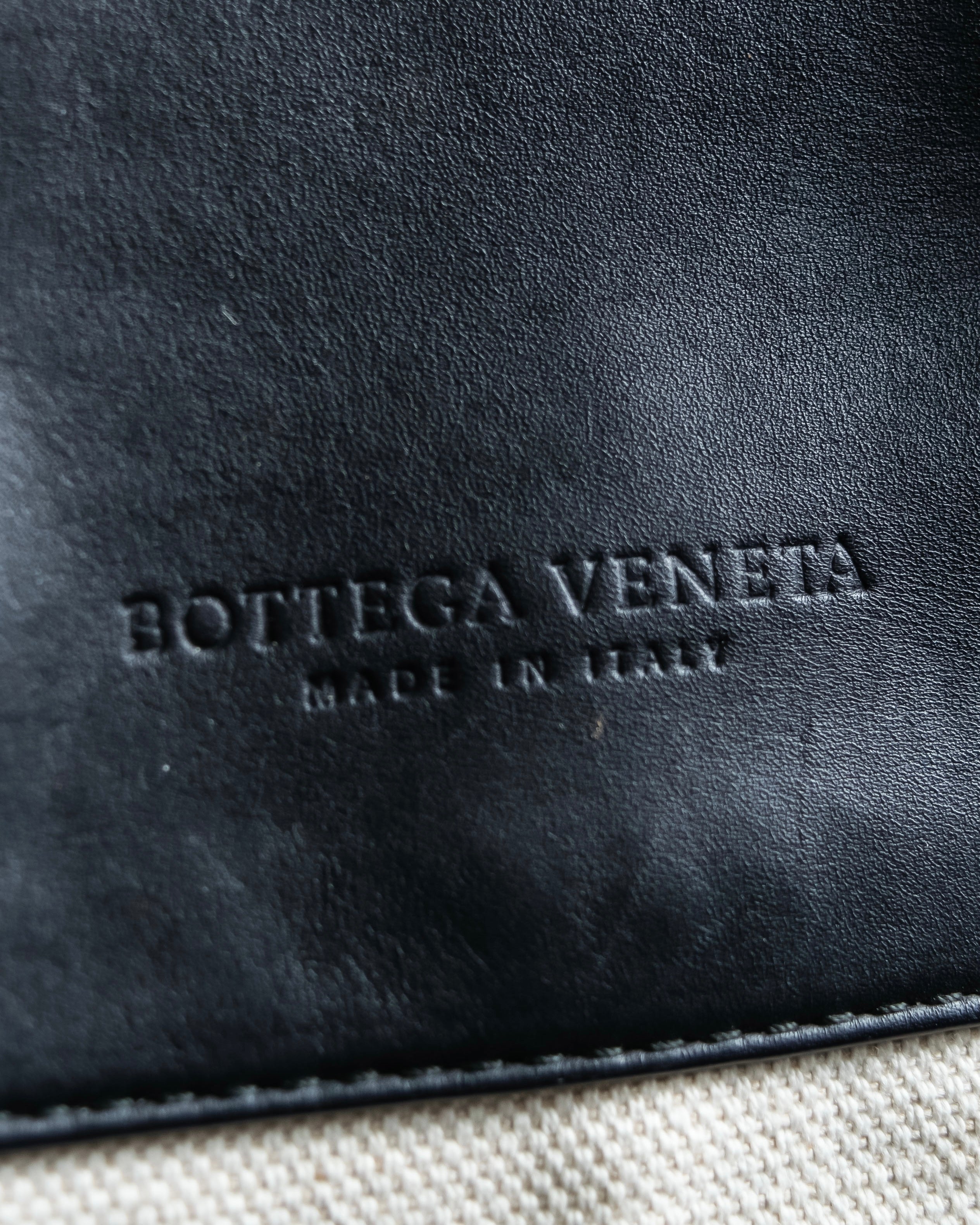 "BOTTEGA VENETA" 19AW Canvas & leather combination 2way bag