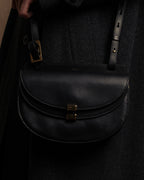 "Chloe" Georgia double flap design leather bag