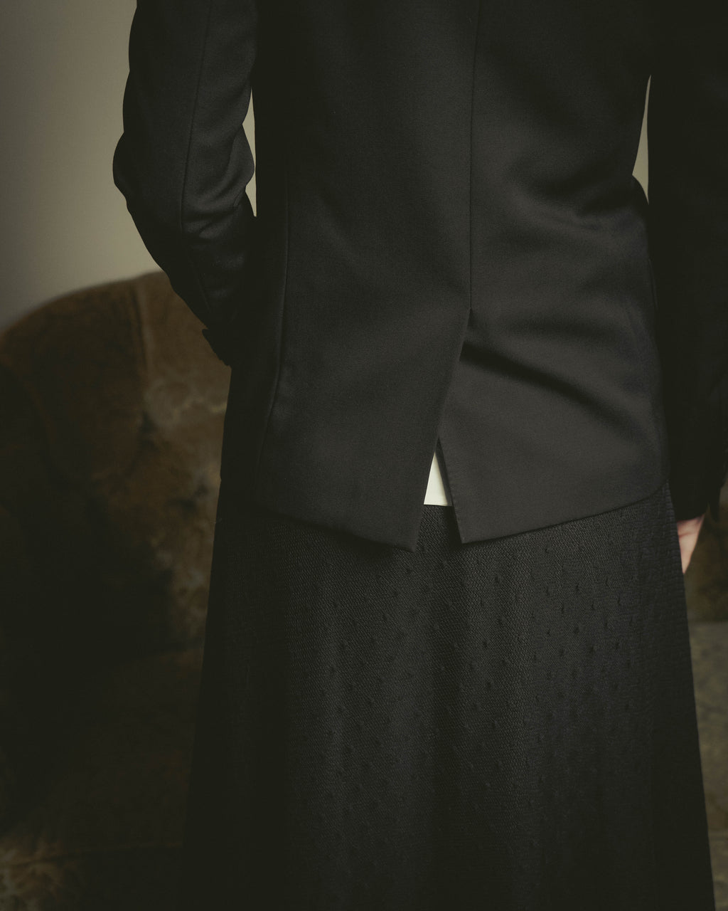 -SPECIAL- “Saint Laurent” 2012-2016 Single-button satin-lapel wool jacket