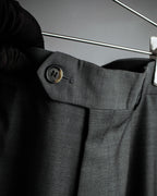 "HUGO BOSS" Fine-gauge wool khaki gray set up