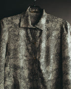 "Hermès" 70's-80's Scarf print shirt