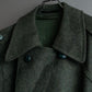 Vintage deep green colour military long coat