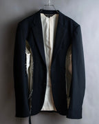 "COMME des GARCONS HOMME PLUS" 17AW Cutting design belted tailored jacket