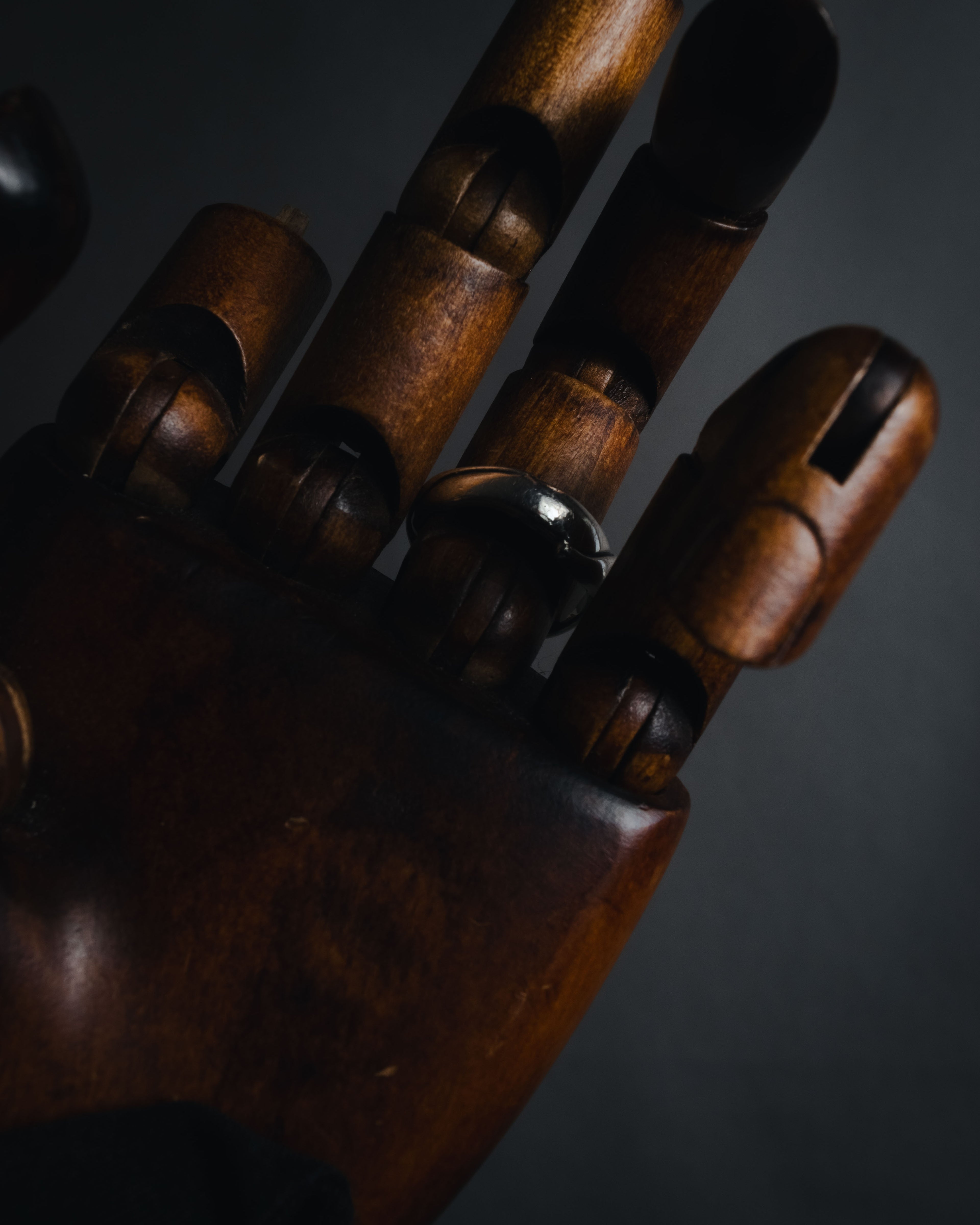 "Georg Jensen" 70’s-early 80’s mobius sculptural silver ring