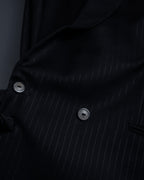 "BALENCIAGA" Chalk stripe pattern long silhouette set up