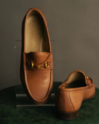 “GUCCI” 70’s-80’s Horsebit leather loafers