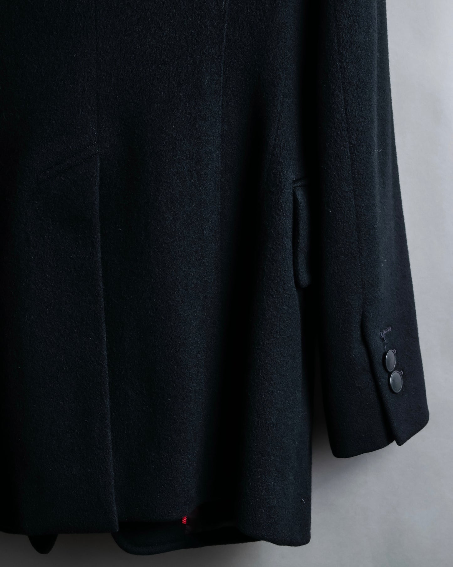 "HERMES" 100% cashmere shaped tailored jacket