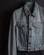 "Acne Studios" Washed light blue short denim jacket