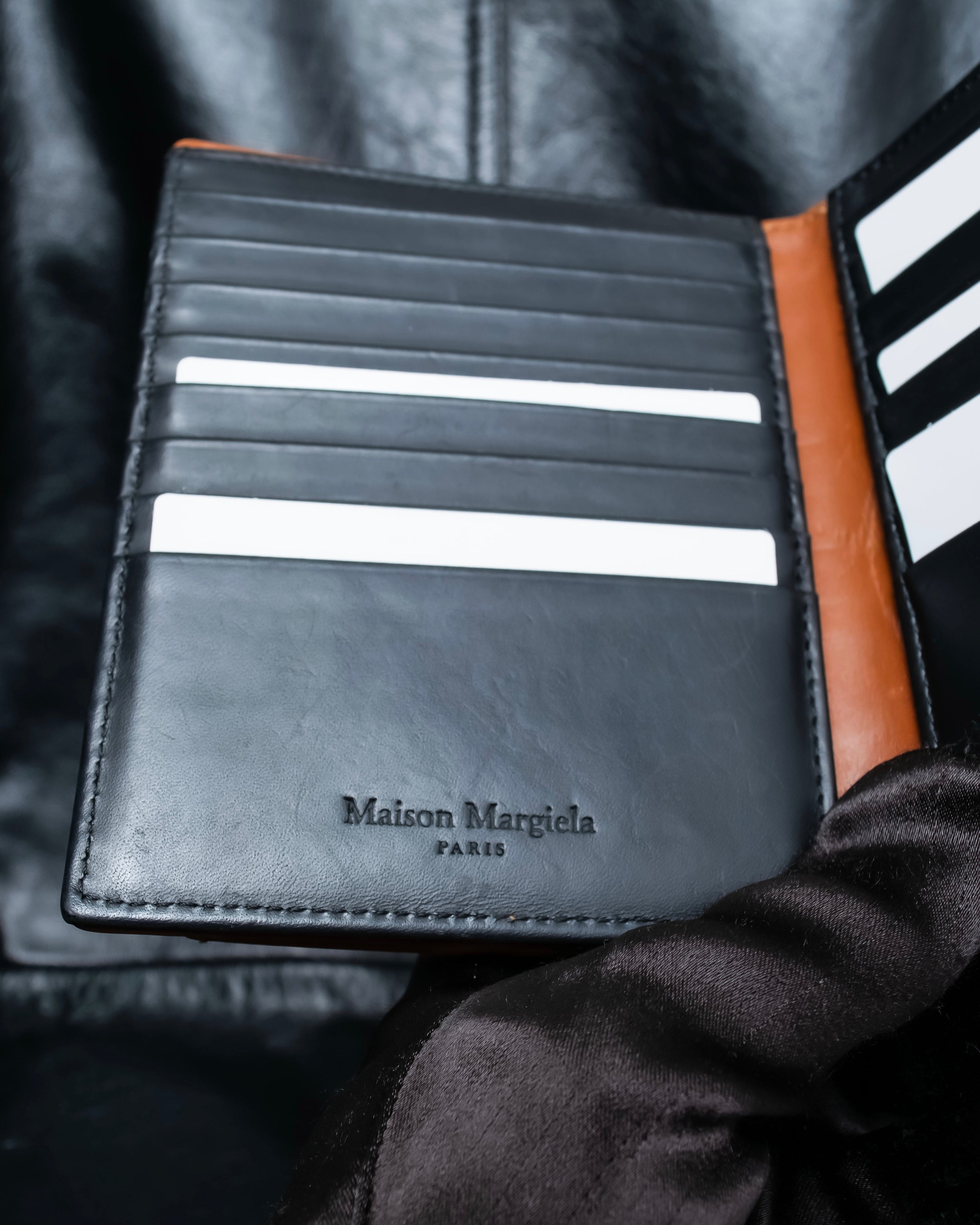 "Maison Margiela" Brown Leather Compact Wallet