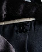 “CHANEL” Designed hem silk flare pants