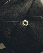 "Hermès" Black grained leather coin case