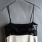 "LOEWE" Leather body bicolor unisex design camisole