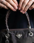 "BOTTEGA VENETA" 2way logo plate nylon bag