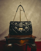 "Salvatore Ferragamo" 00's Quilted leather shoulder bag