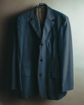 “Vintage” Textured blue tailored jacket