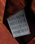 "MOSCHINO" Logo engraved patterned glossy silk necktie